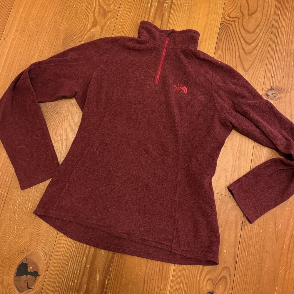 Maroon / Burgundy North Face Fleece - Womens Size S